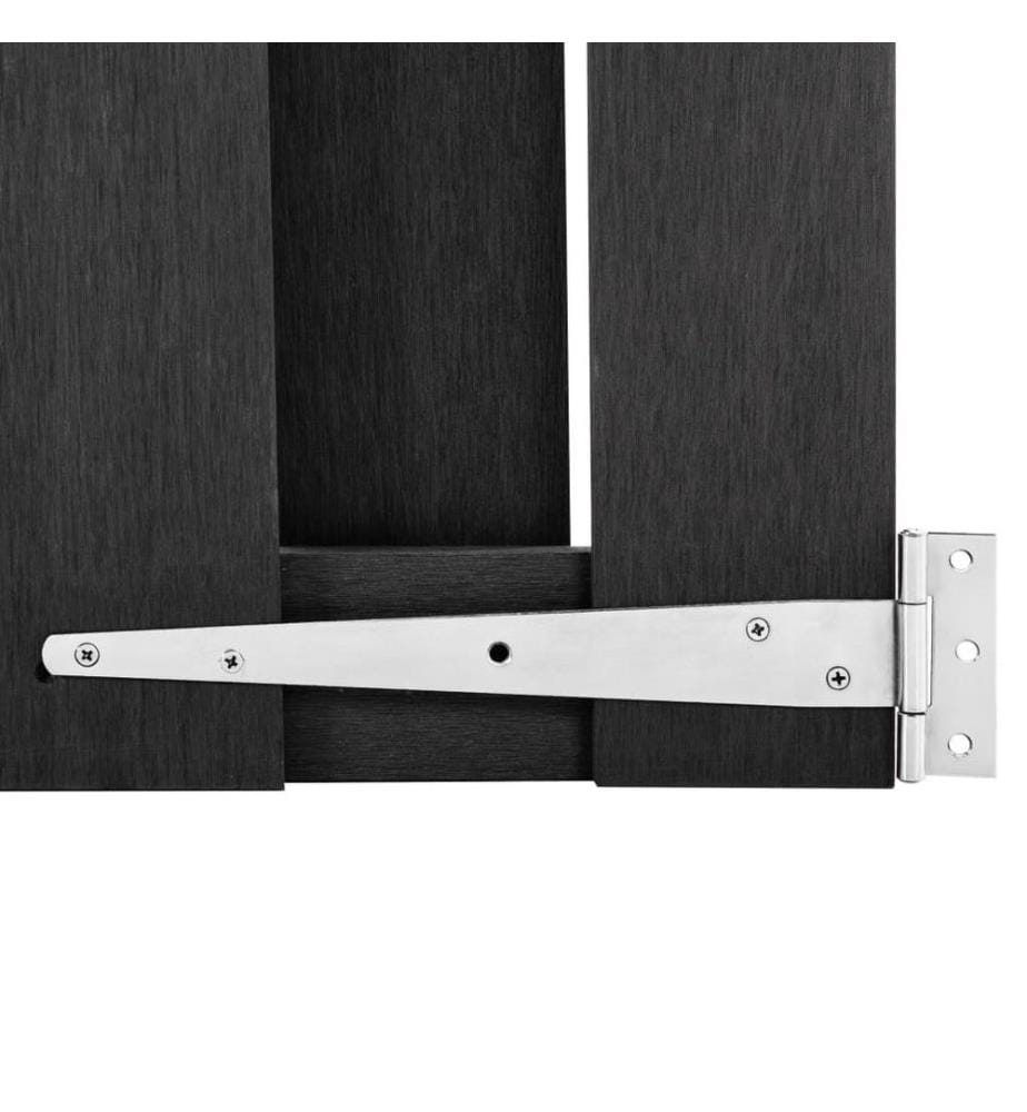 Gartentor WPC 100 x 150 cm Grau