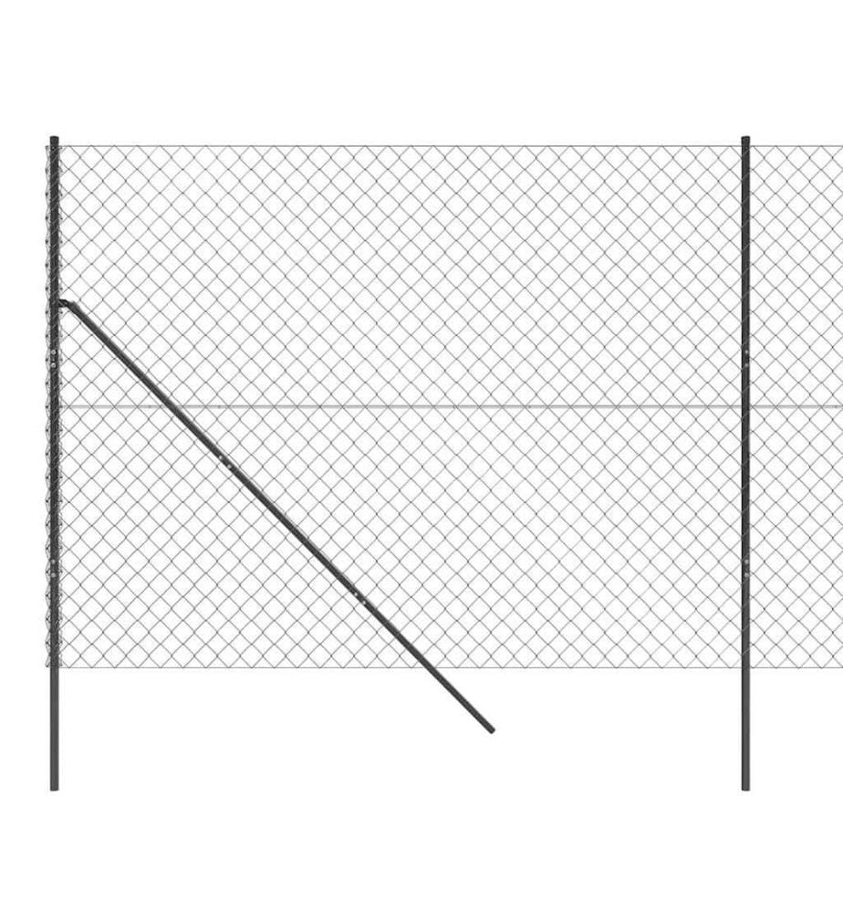 Maschendrahtzaun Anthrazit 2x25 m