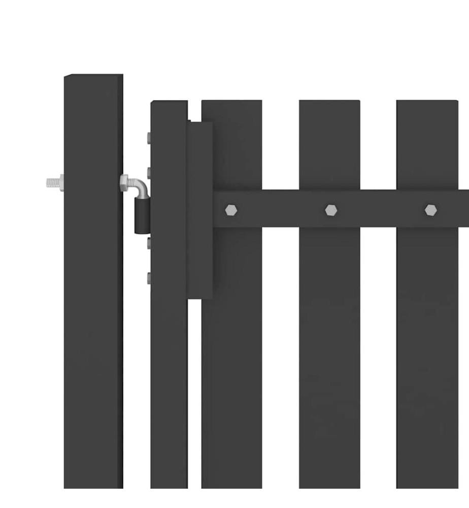 Gartentor Stahl 1x1,7 m Anthrazit