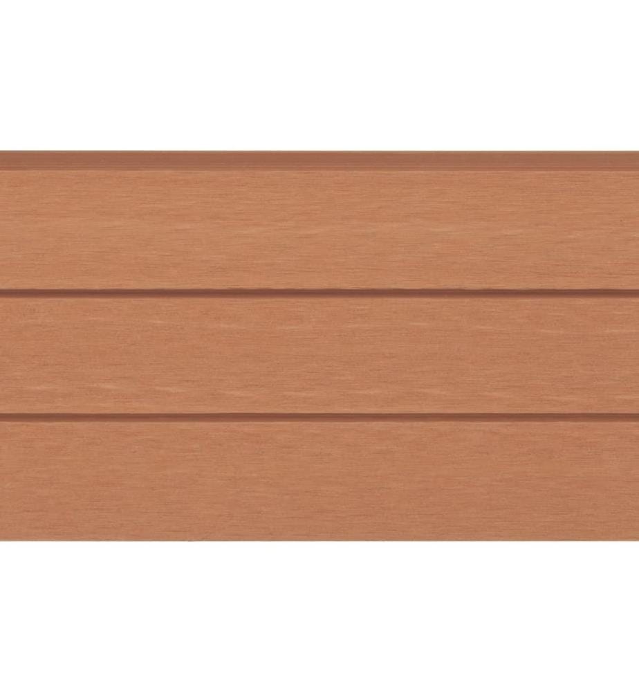 Panneaux de clôture de remplacement 9 pcs WPC 170 cm Marron