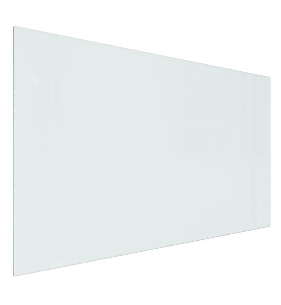 Plaque de verre pour cheminée rectangulaire 100x60 cm