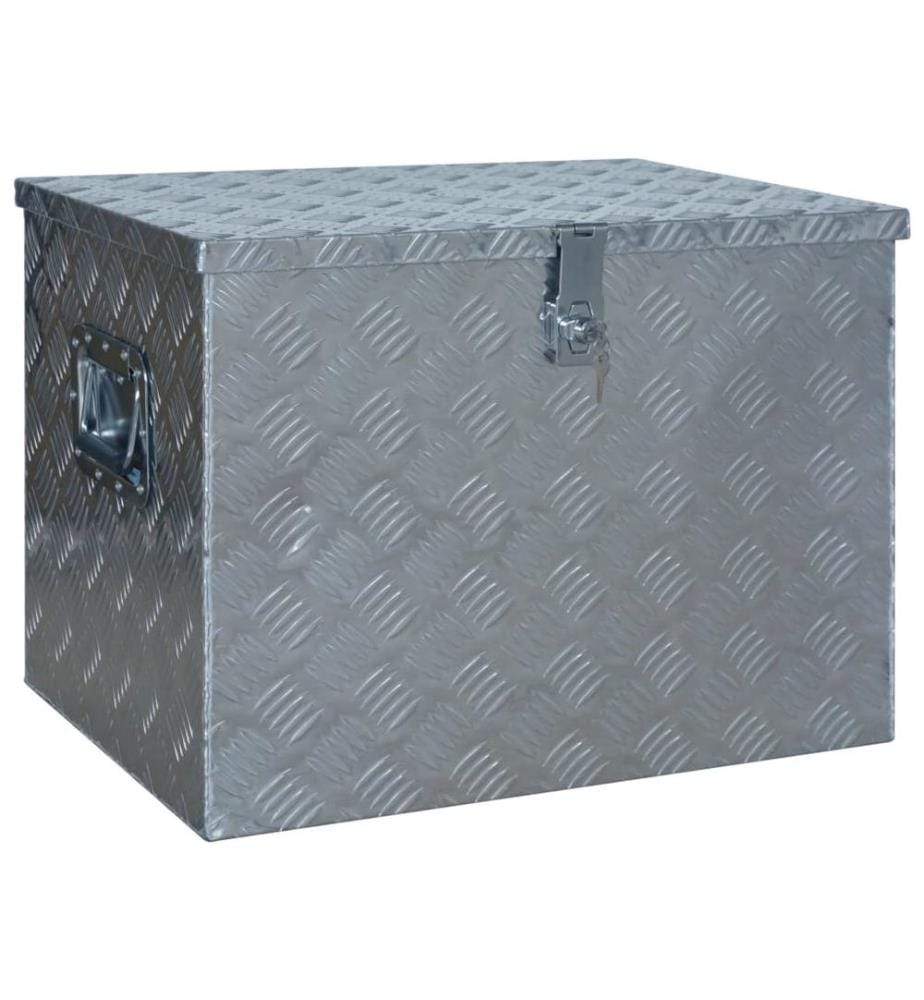 Aluminiumkiste 610 x 430 x 455 mm Silbern