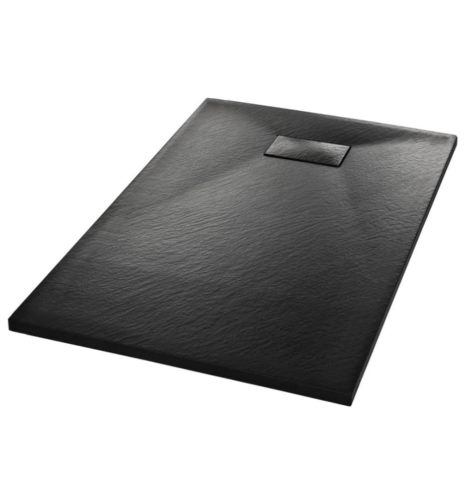 Duschwanne SMC Schwarz 100×80 cm