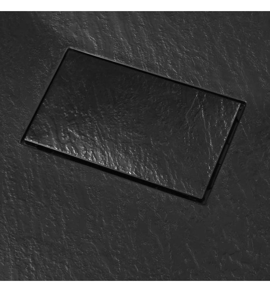 Duschwanne SMC Schwarz 100×80 cm