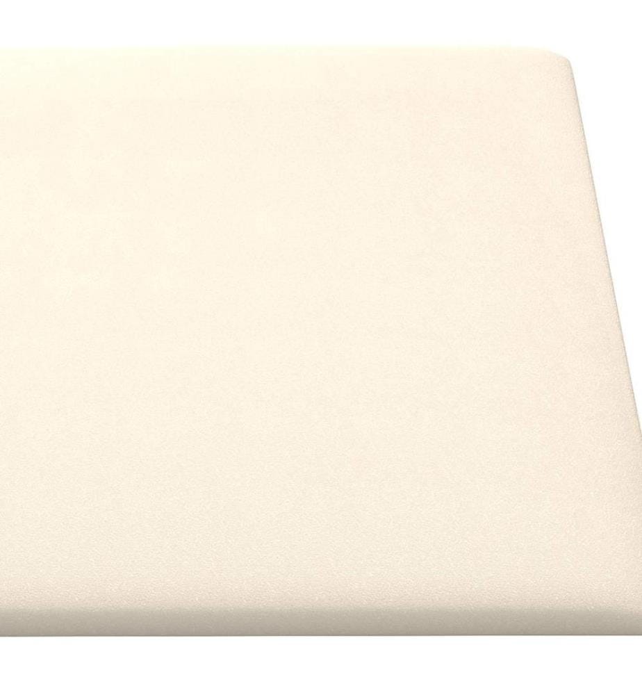Wandpaneele 12 Stk. Creme 30x30 cm Samt 1,08 m²