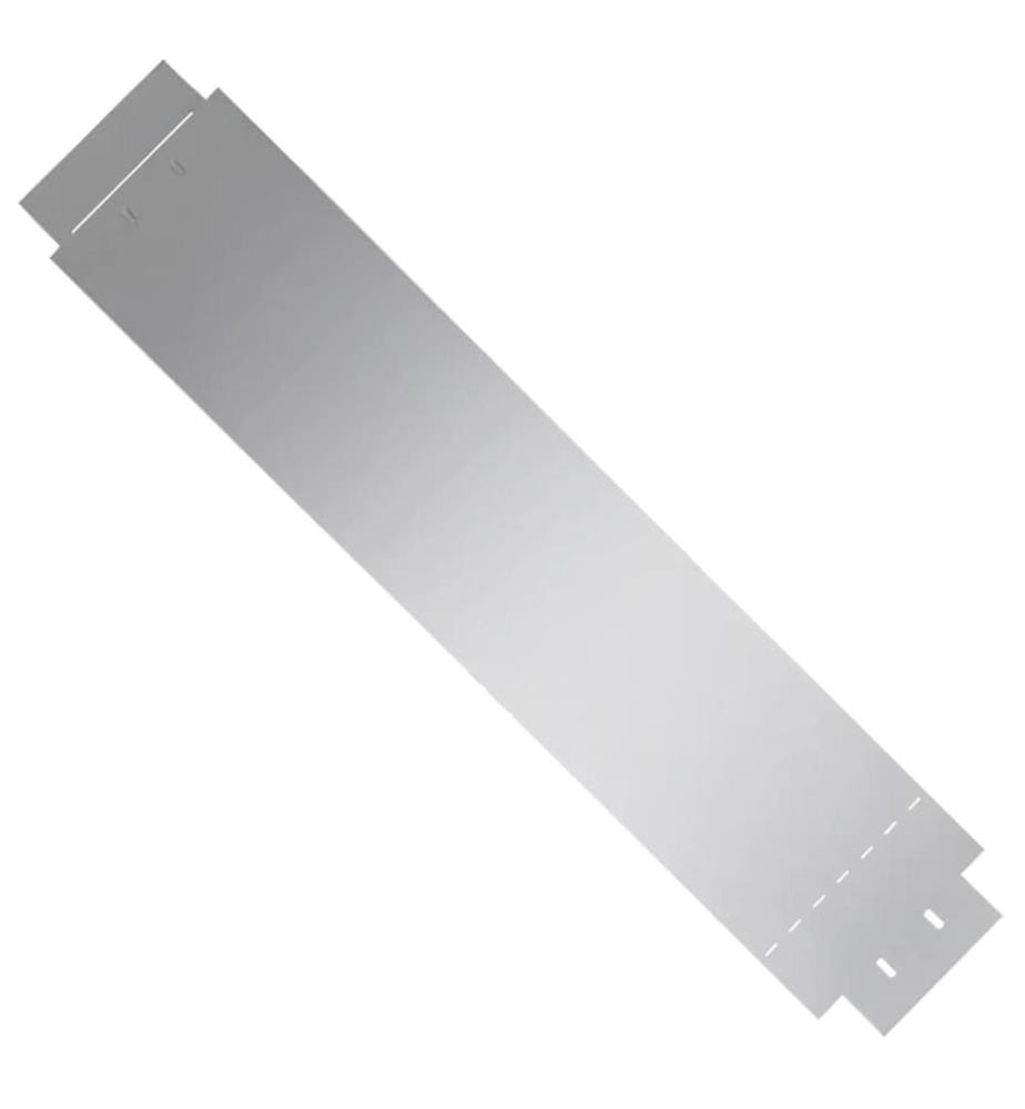 Bordure de pelouse 5 pcs Acier galvanisé 100 x 19 cm