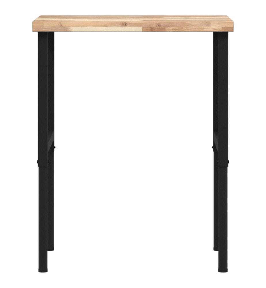 Établi 80x60x(73-99,5) cm bois de chêne massif rectangulaire
