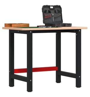 Werkbank 100x(55-60)x81,5 cm Massivholz Buche