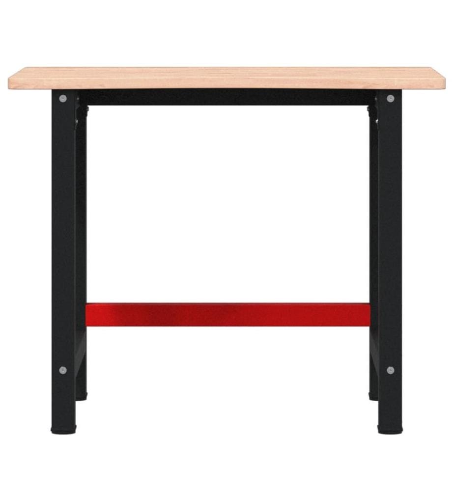 Établi 100x(55-60)x81,5 cm bois massif de hêtre