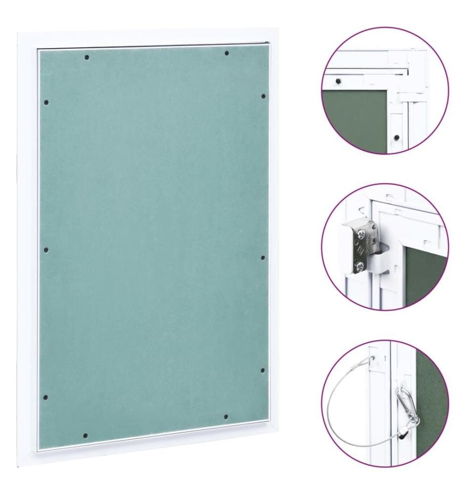 Revisionsklappe mit Aluminium-Rahmen und GK-Einlage 400x600 mm