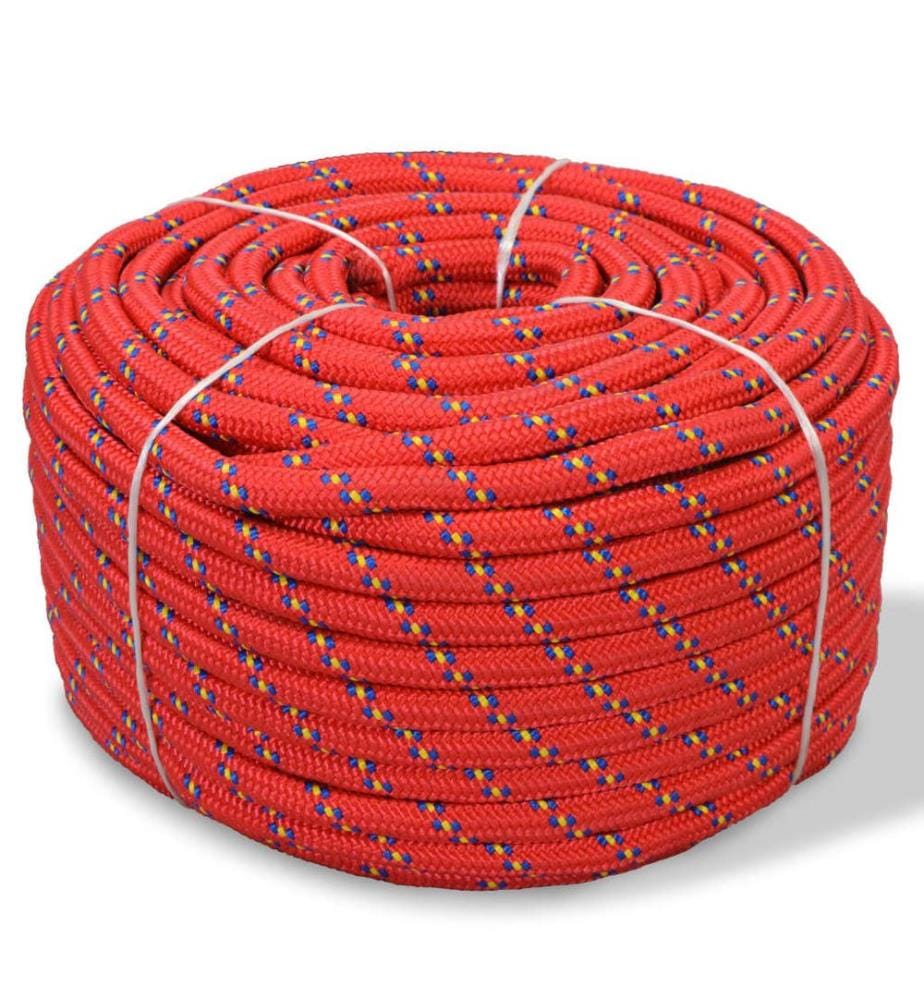 Bootsseil Polypropylen 8 mm 500 m Rot
