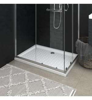 Duschwanne Anti-Rutsch Weiss 70x100x4 cm ABS