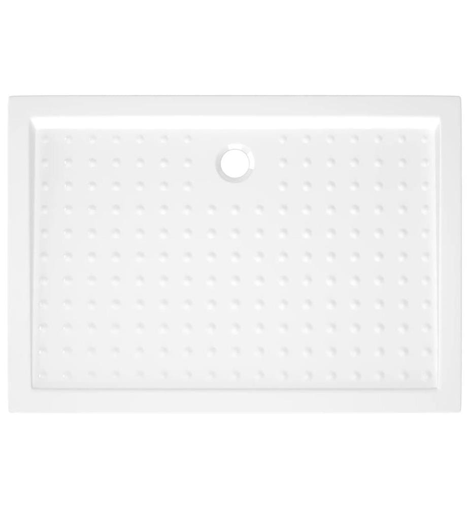 Receveur de douche avec picots Blanc 70x100x4 cm ABS