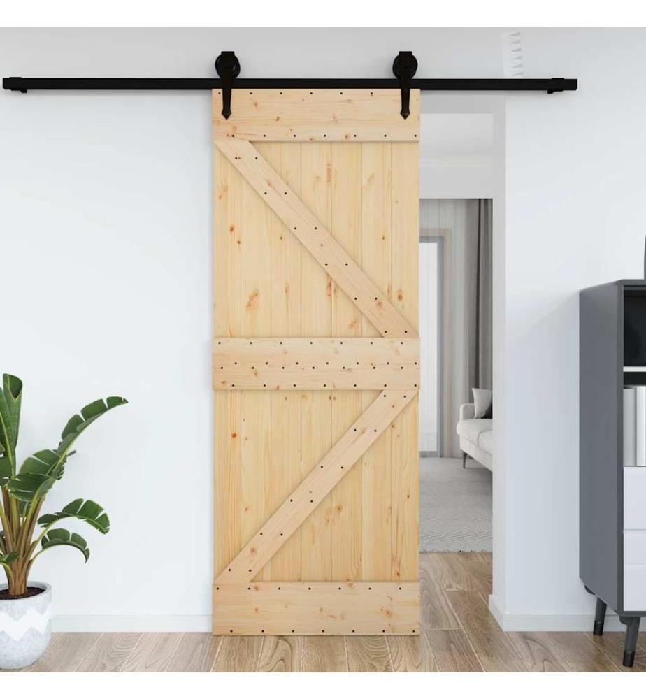 Porte NARVIK 85x210 cm bois massif de pin