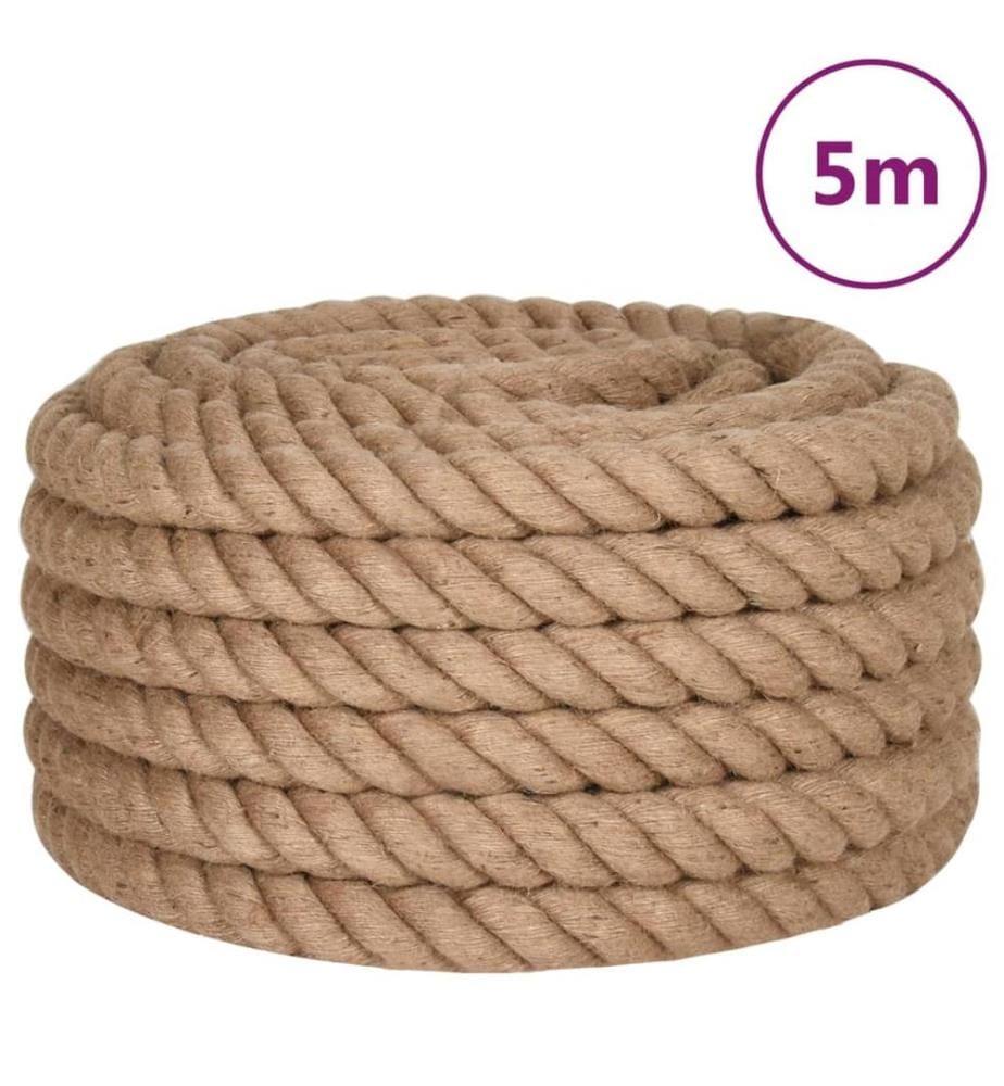 Juteseil 5 m Länge 50 mm Stärke