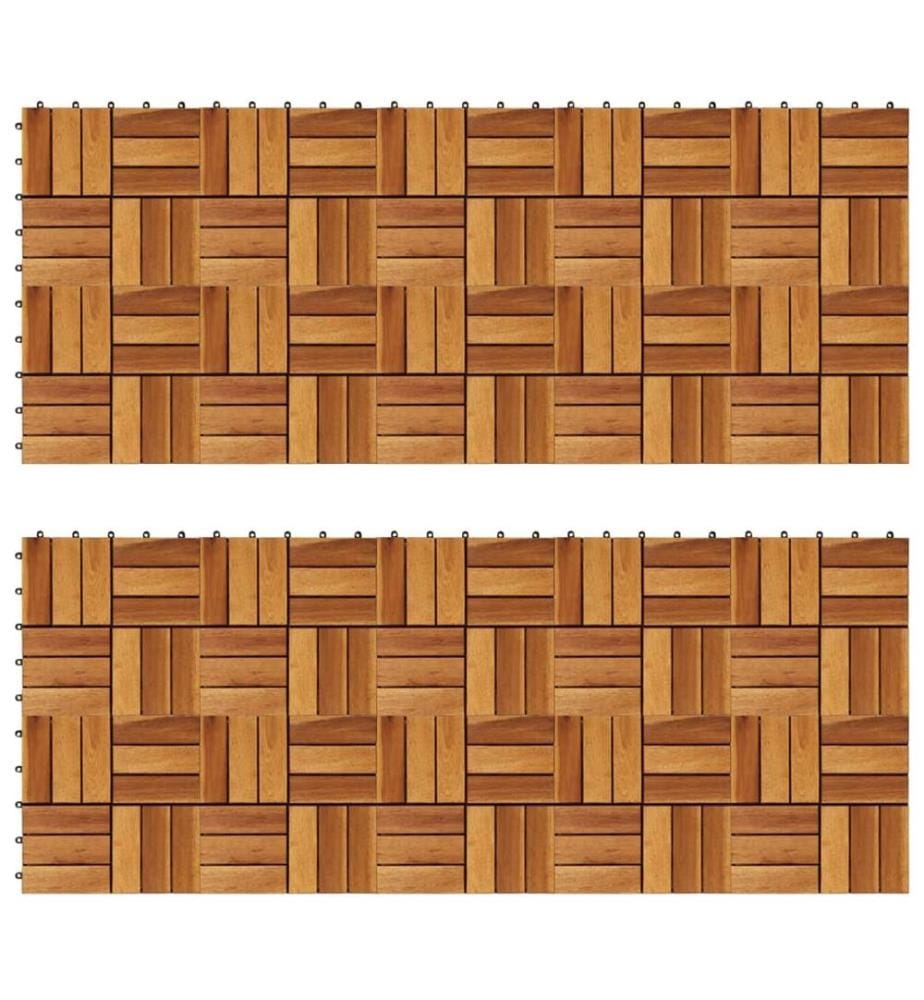 Terrassenfliesen 20 Stk. 30x30 cm Akazienholz