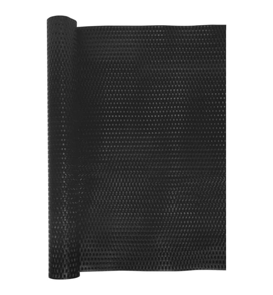Balkon-Sichtschutz Schwarz 1000x80 cm Poly Rattan