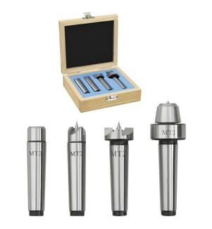 Centres de tour à bois 4 pcs MT2 Acier
