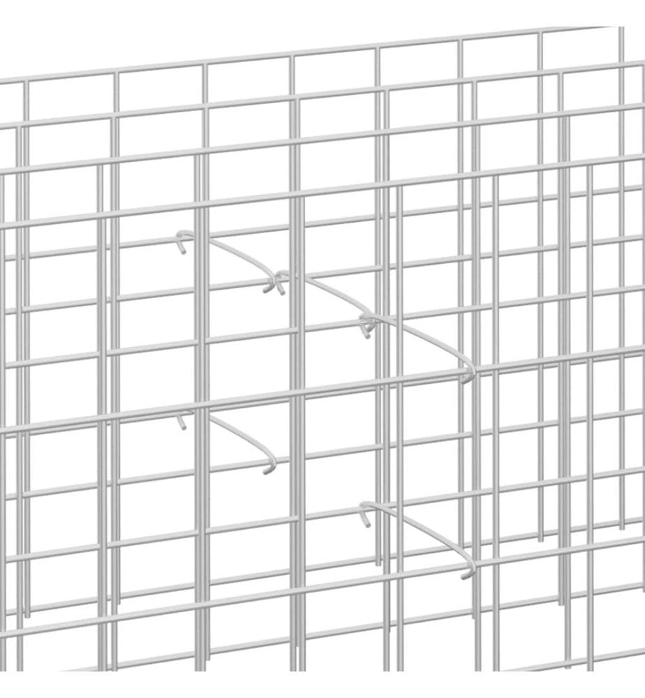 Crochets de gabion 100 pcs Acier galvanisé 10 cm
