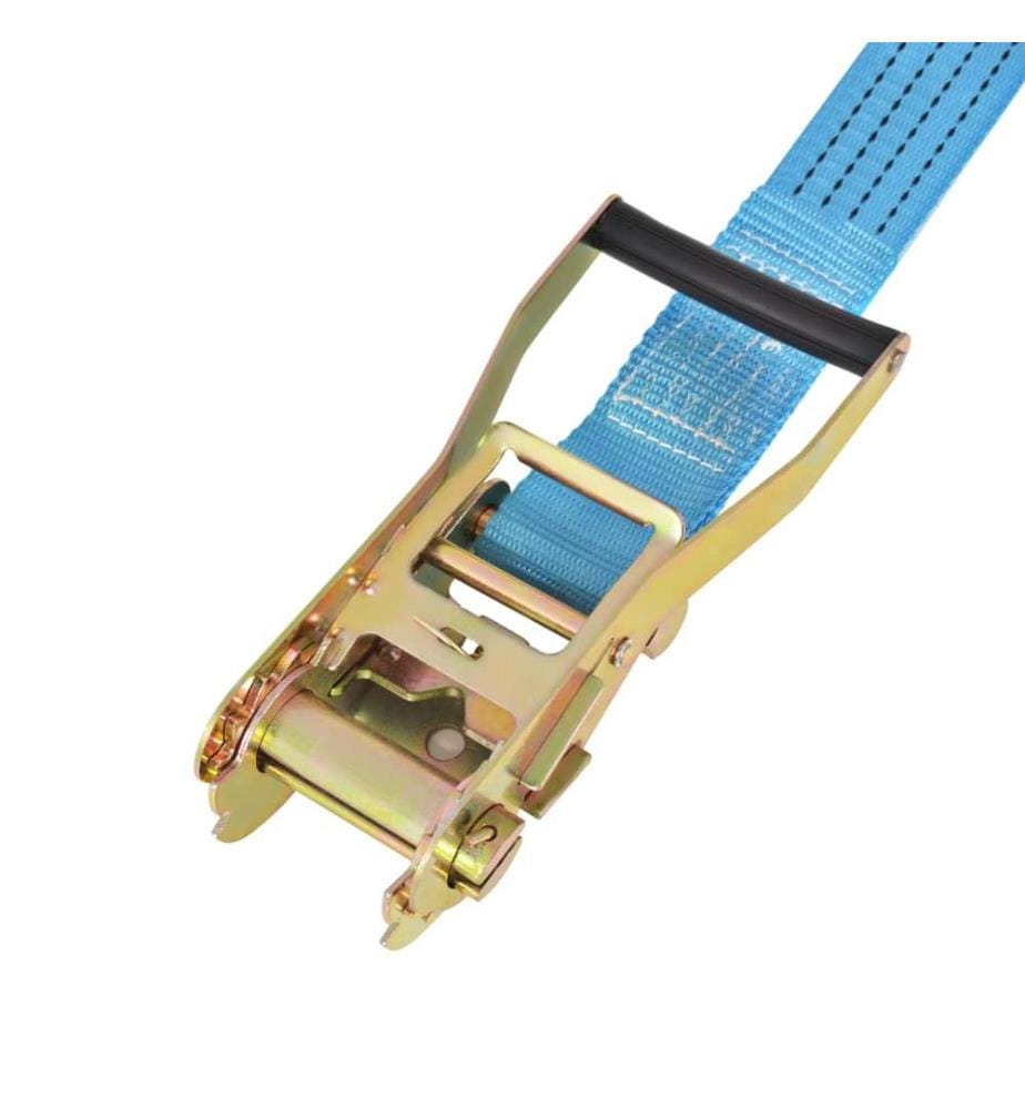 Ratschen-Spanngurte 4 Stk. 4 Tonnen 8m×50mm Blau