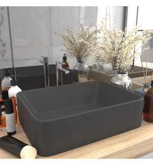 Luxus-Waschbecken Matt Dunkelgrau 41x30x12 cm Keramik