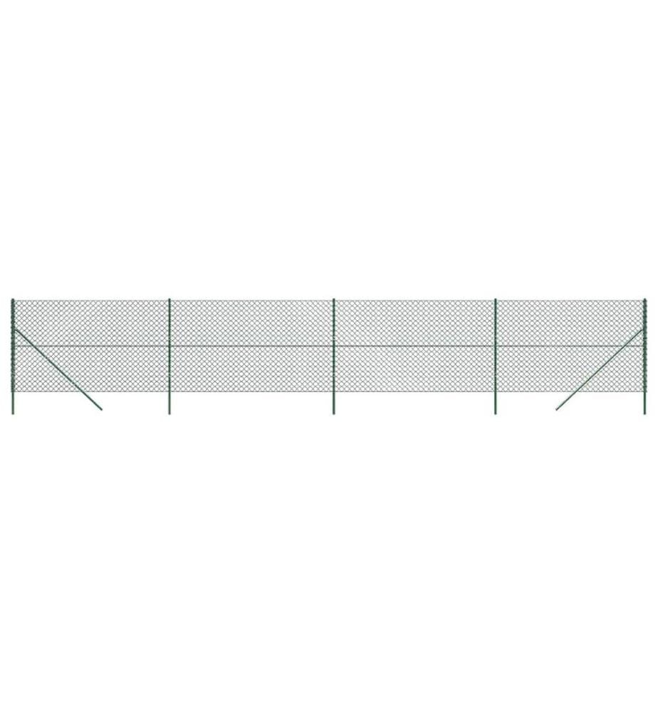 Maschendrahtzaun Grün 2x10 m