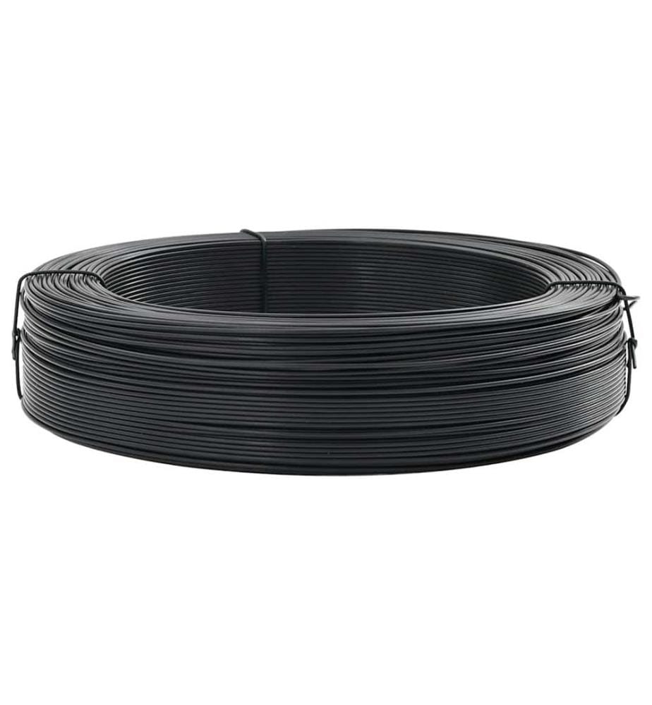Zaun-Bindedraht 250 m 1,4/2 mm Stahl Anthrazit
