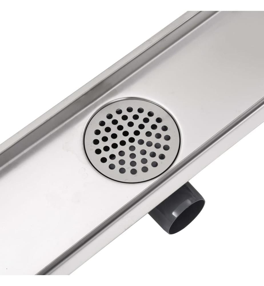 Drain de douche linéaire 830 x 140 mm Acier inoxydable