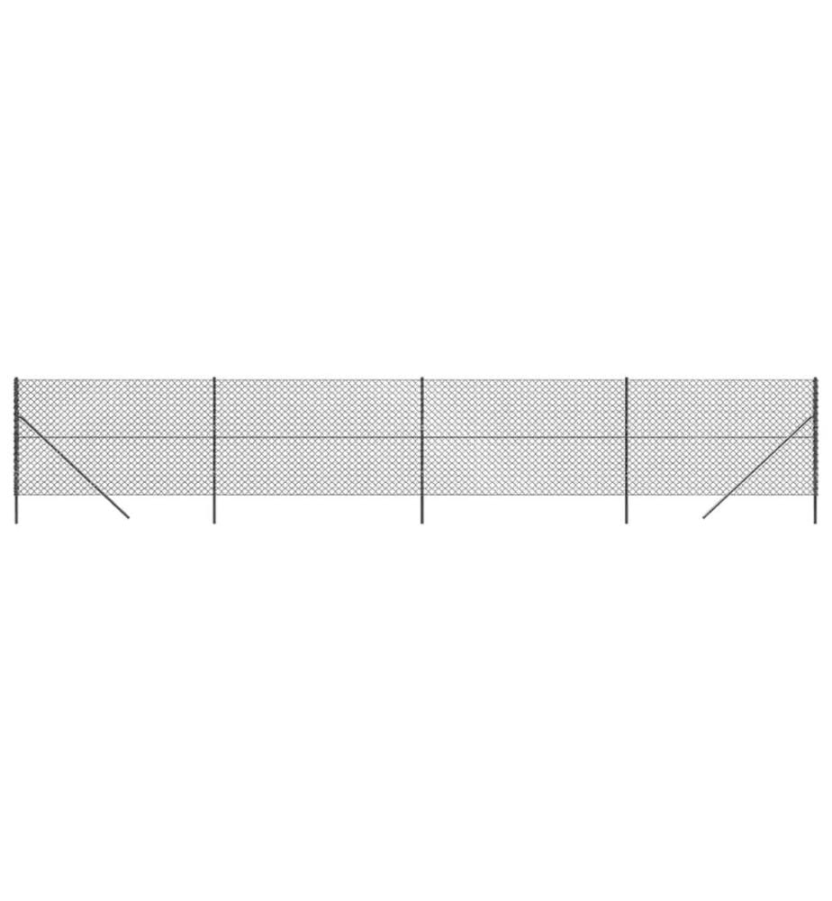 Maschendrahtzaun Anthrazit 1,6x10 m