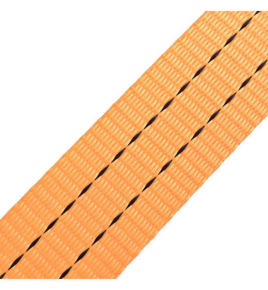 Ratschen-Spanngurte 4 Stk. 1 Tonne 6m×38mm Orange