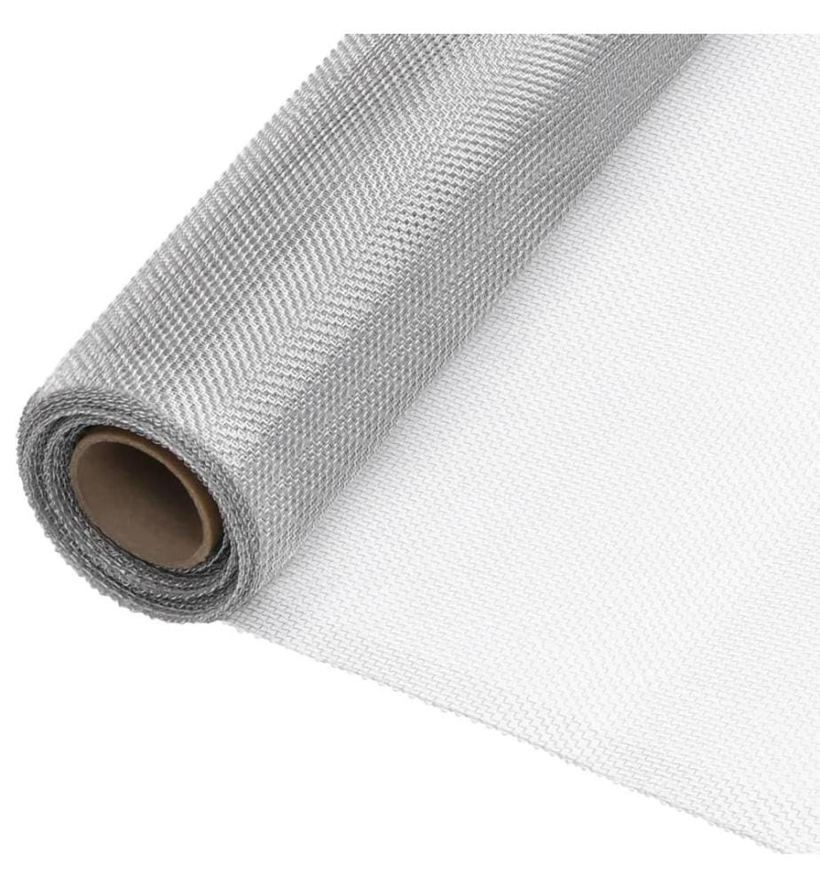 Fliegengitter Aluminium 60x2000 cm Silbern