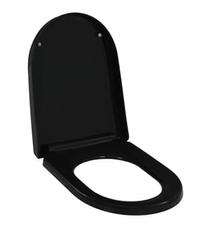 Abattant WC à fermeture en douceur Libération rapide Noir