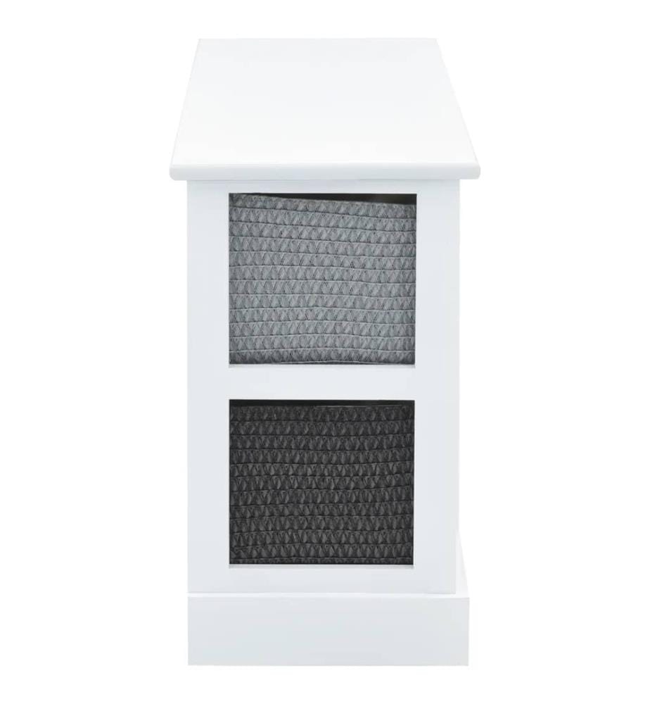 Banc de rangement 6 tiroirs Bois