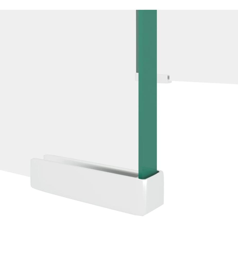 TV-Tisch/Bildschirmerhöhung Glas Transparent 40x25x11 cm
