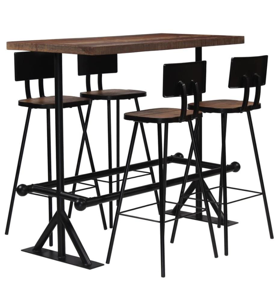 Bar-Set 5-tlg. Altholz Massiv