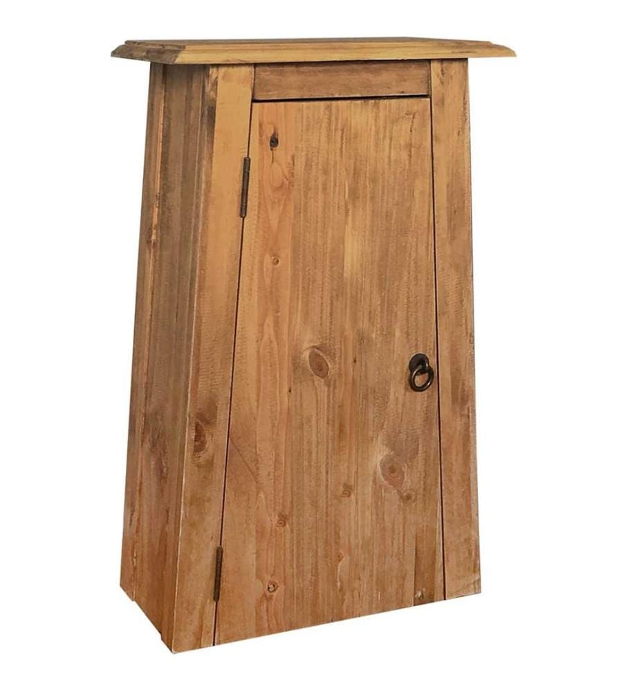 Bad-Wandschrank Massivholz Kiefer 42x23x70 cm
