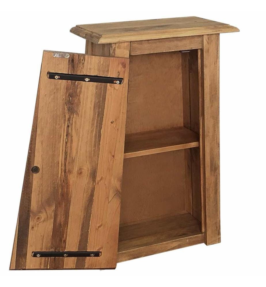 Bad-Wandschrank Massivholz Kiefer 42x23x70 cm