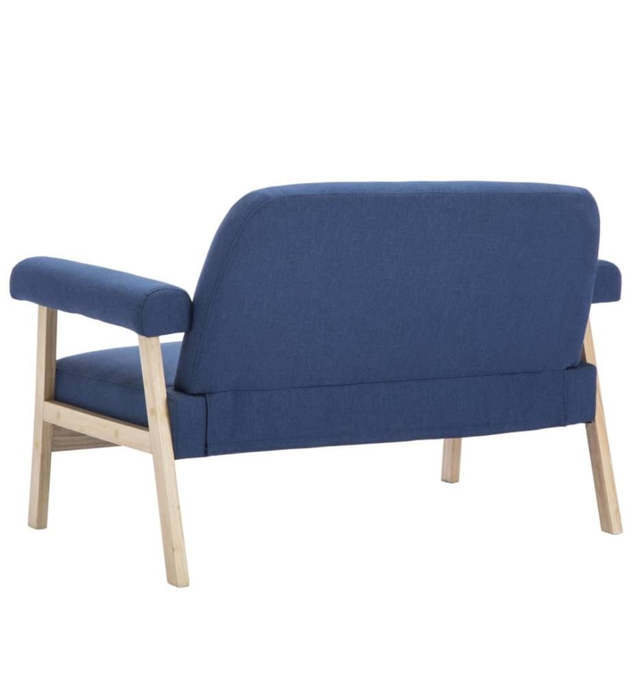 2-Sitzer-Sofa Stoff Blau