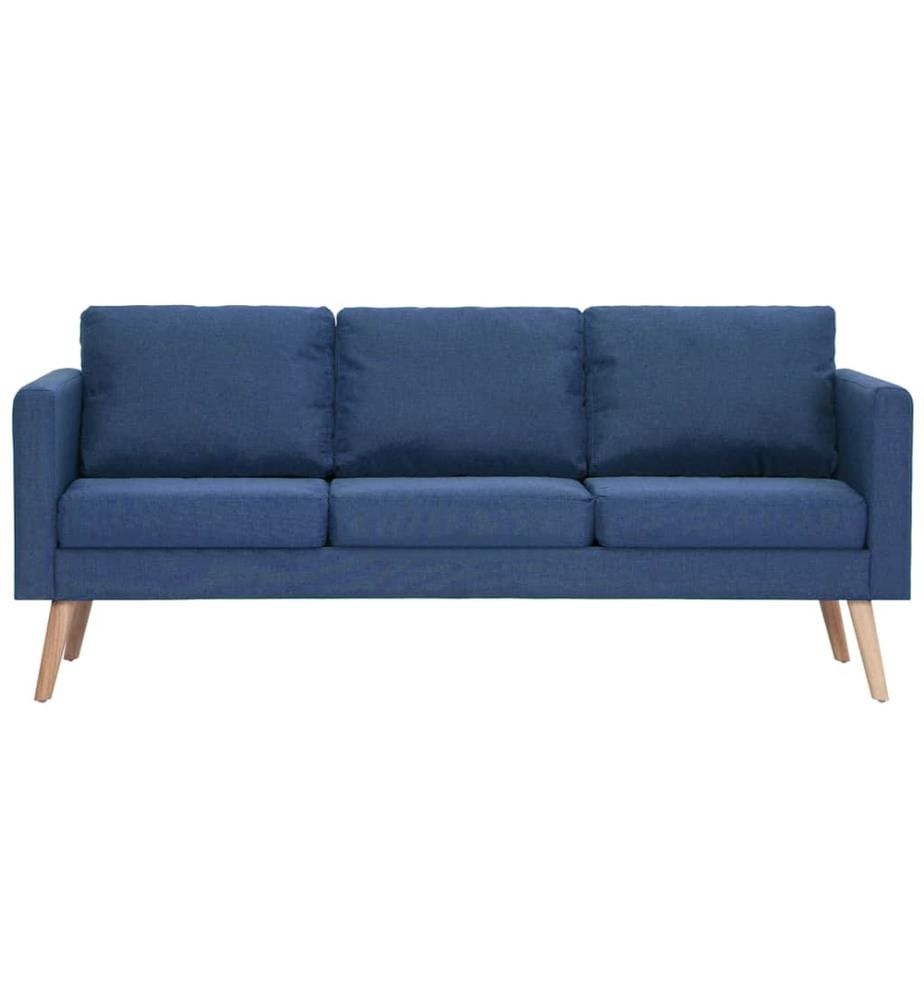 2-tlg. Sofagarnitur Stoff Blau