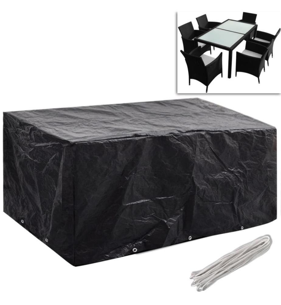 Gartenmöbel-Abdeckungen 2 Stk. 10 Ösen 240x140 cm