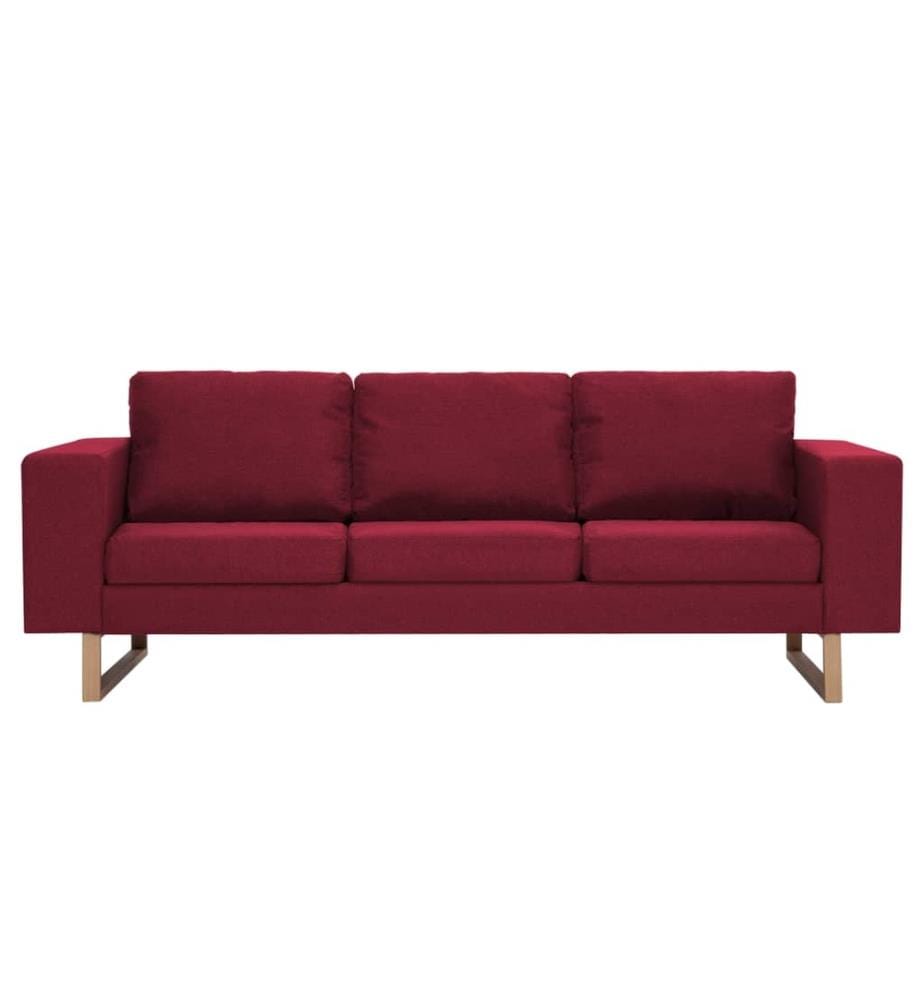 3-Sitzer-Sofa Stoff Weinrot