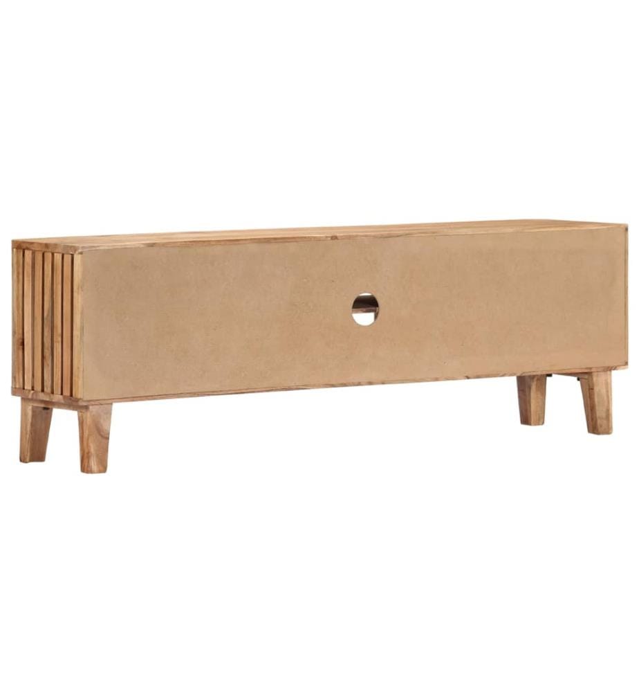 Meuble TV 130x30x45 cm Bois d'acacia massif