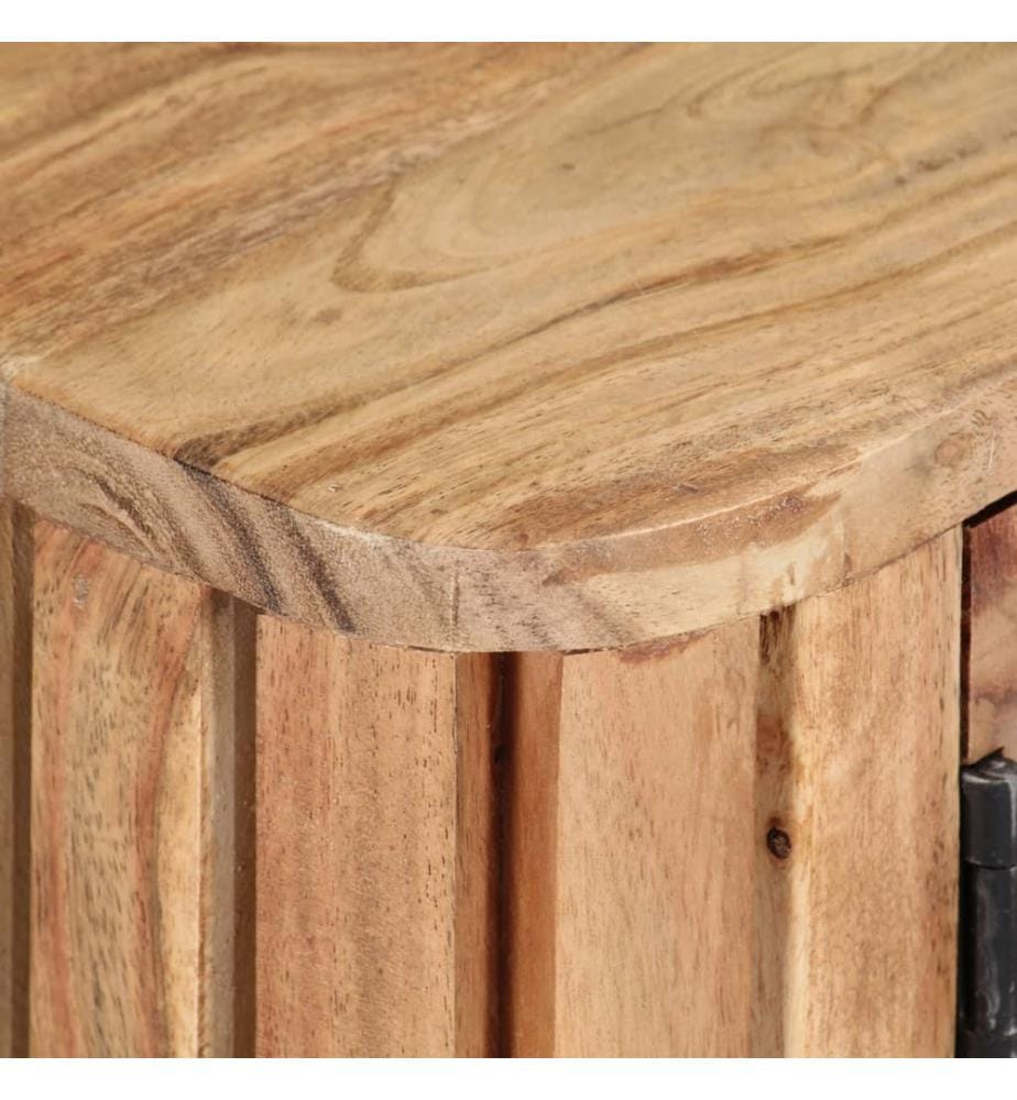 Meuble TV 130x30x45 cm Bois d'acacia massif