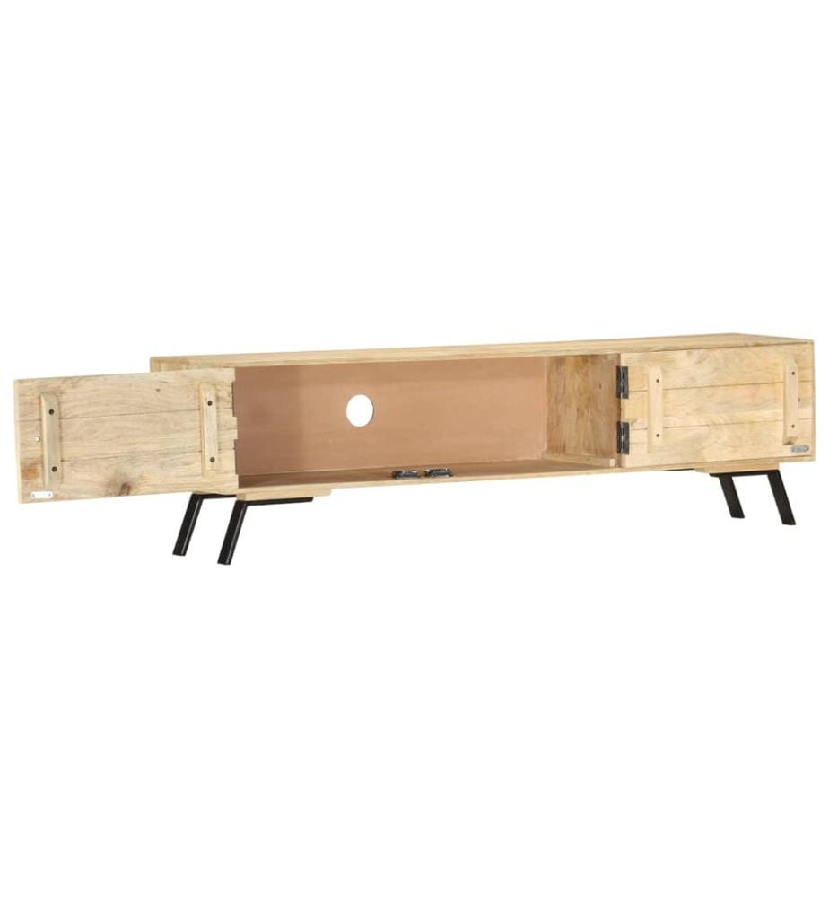 Meuble TV 140x30x40 cm bois de manguier massif