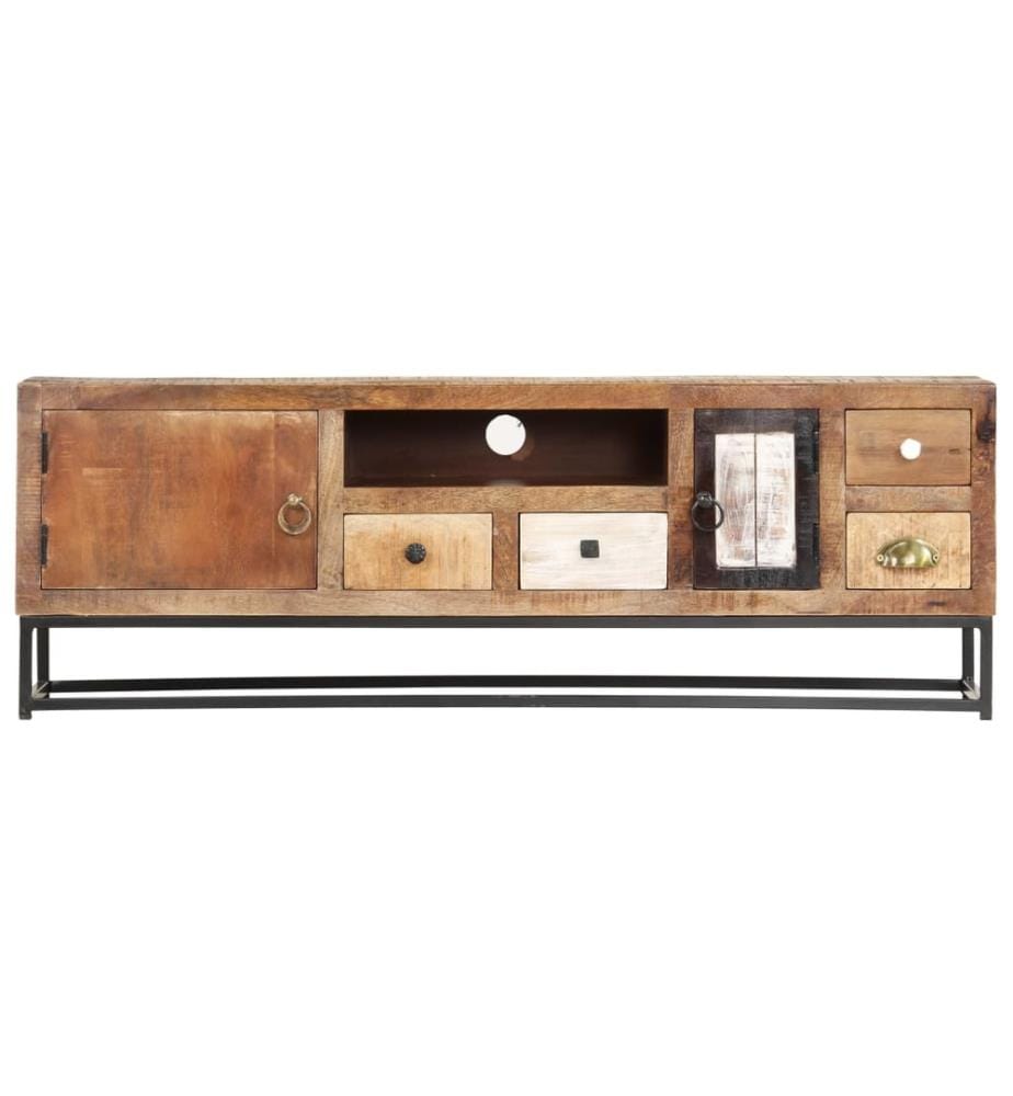 TV-Schrank 120x30x40 cm Altholz Massiv