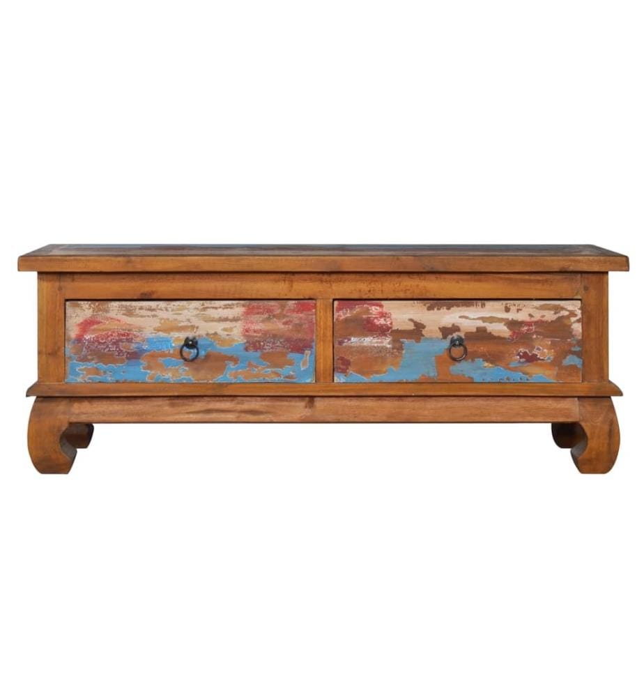 TV-Schrank 110x35x40 cm Teak Altholz