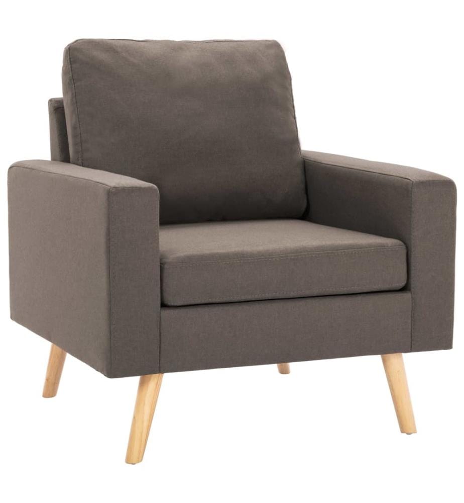 Ensemble de canapés 2 pcs Tissu Taupe