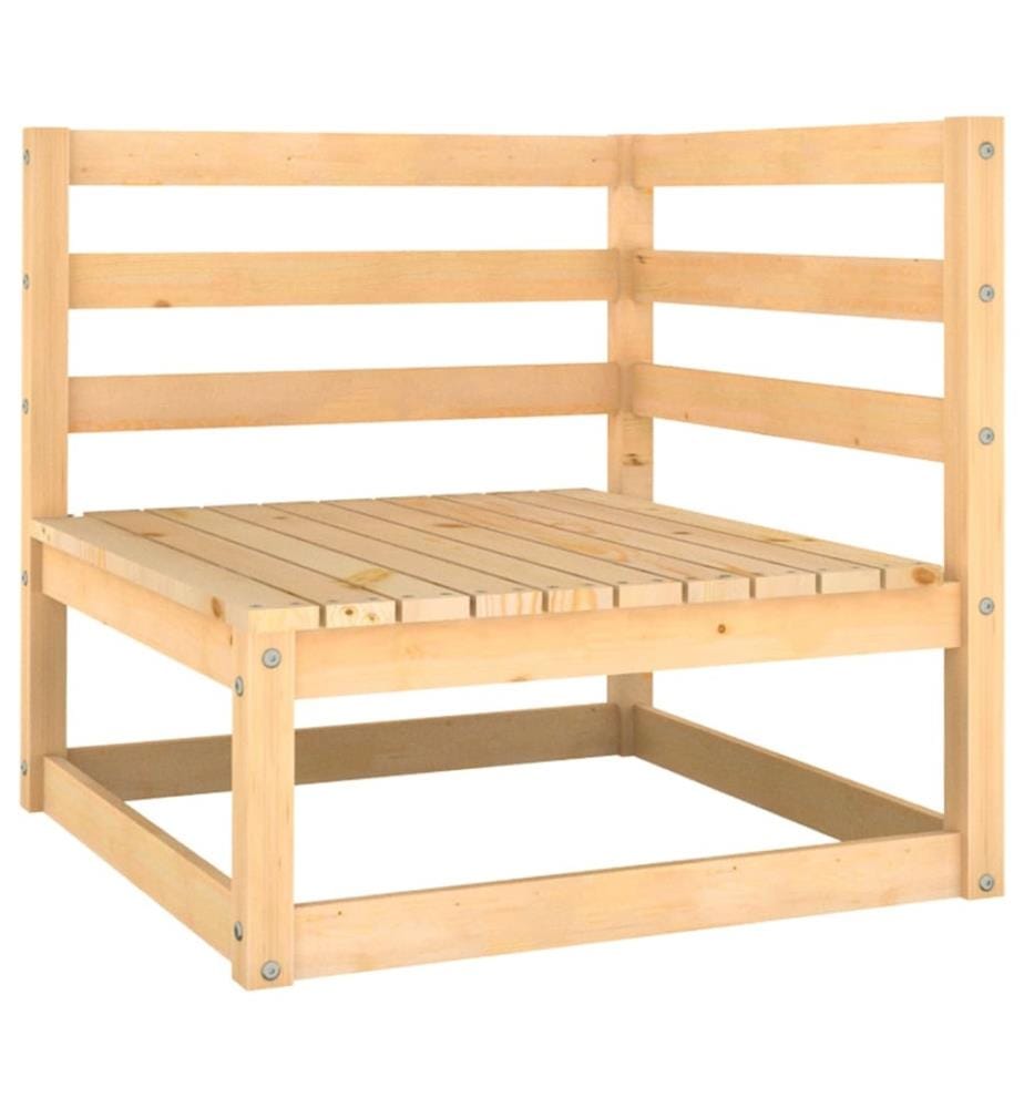 7-tlg. Garten-Lounge-Set mit Kissen Massivholz Kiefer