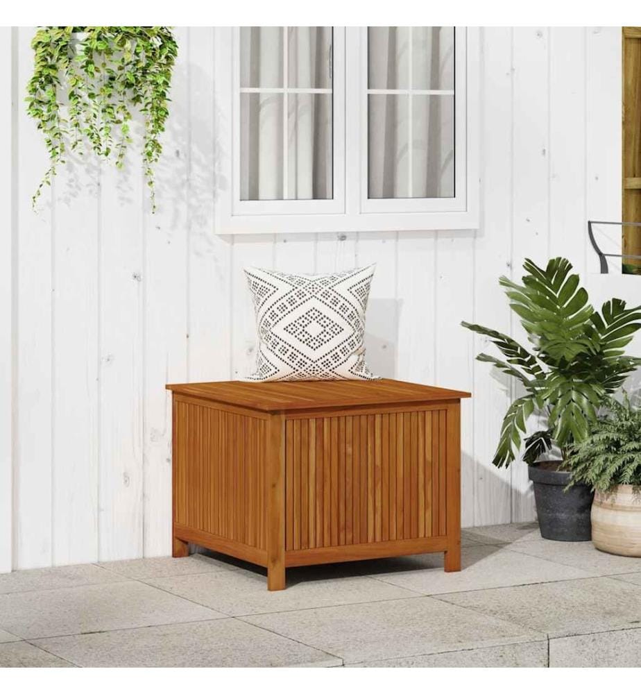 Garten-Aufbewahrungsbox 75x75x58 cm Massivholz Akazie