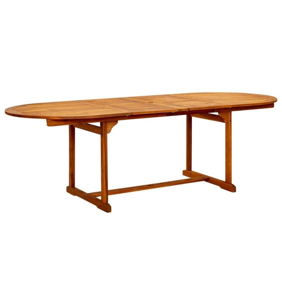 Garten-Esstisch (160-240)x100x75 cm Massivholz Akazie